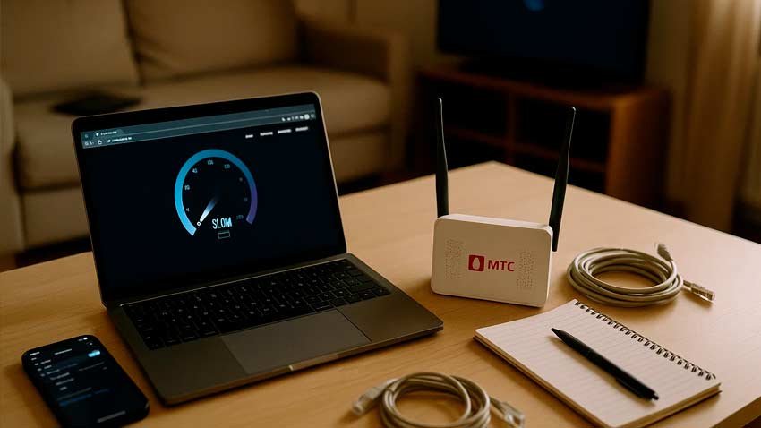 Падение скорости интернета от МТС